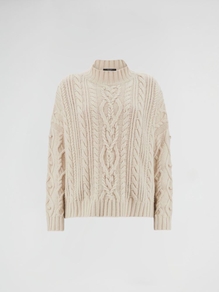 Wool yarn sweater, ivory - Weekend Max Mara