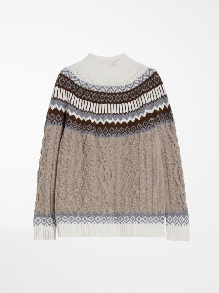 Wool yarn sweater, sand - Weekend Max Mara
