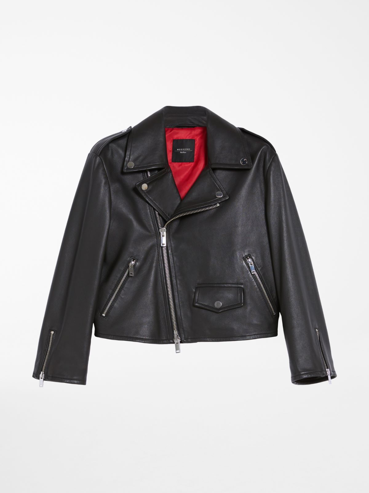 Nappa leather biker jacket Weekend Maxmara Nappa leather biker jacket Weekend Maxmara