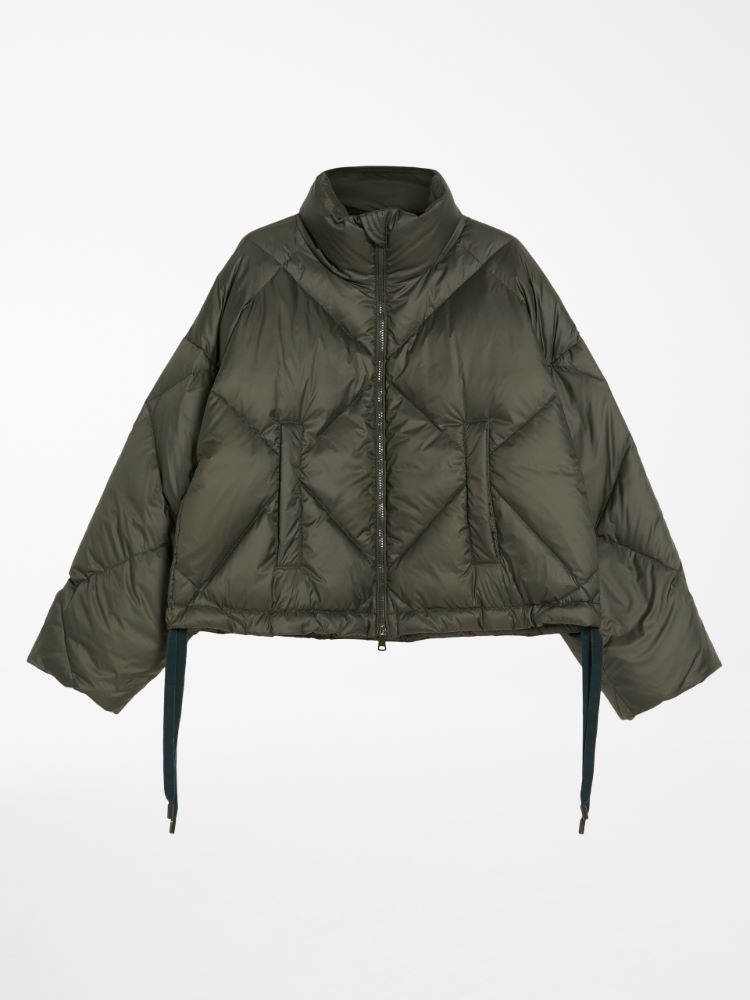 Water-repellent fabric down jacket, kaki - Weekend Max Mara