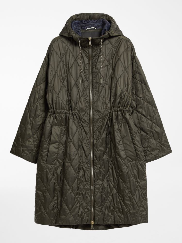 Water-repellent technical fabric parka, kaki - Weekend Max Mara