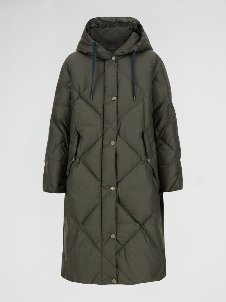 Water-repellent fabric down jacket, kaki - Weekend Max Mara