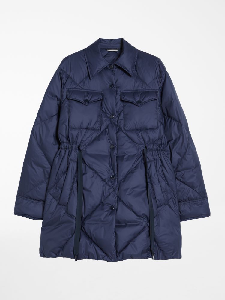 Water-repellent fabric down jacket, navy - Weekend Max Mara