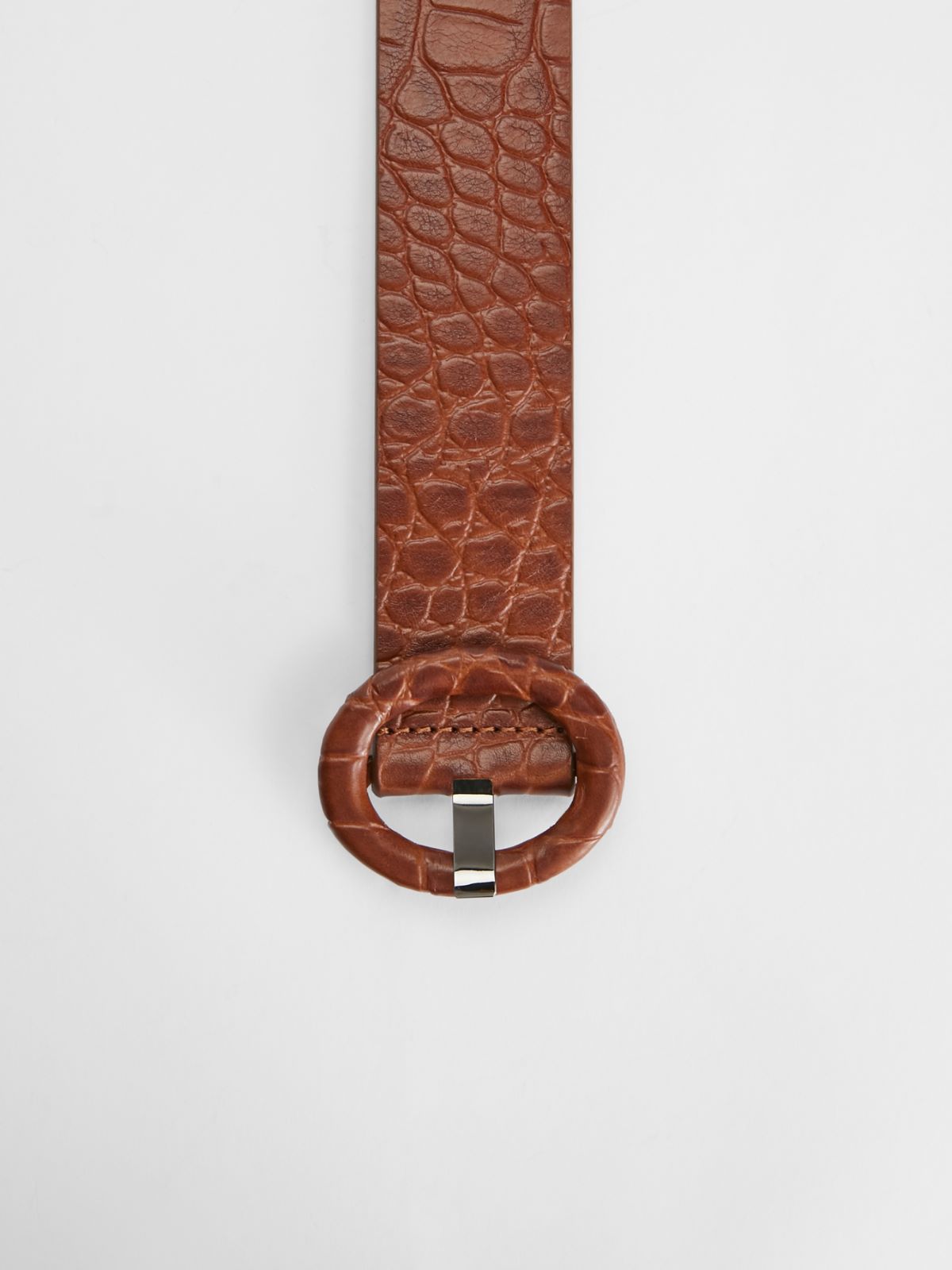 Crocodile print leather belt Weekend Maxmara