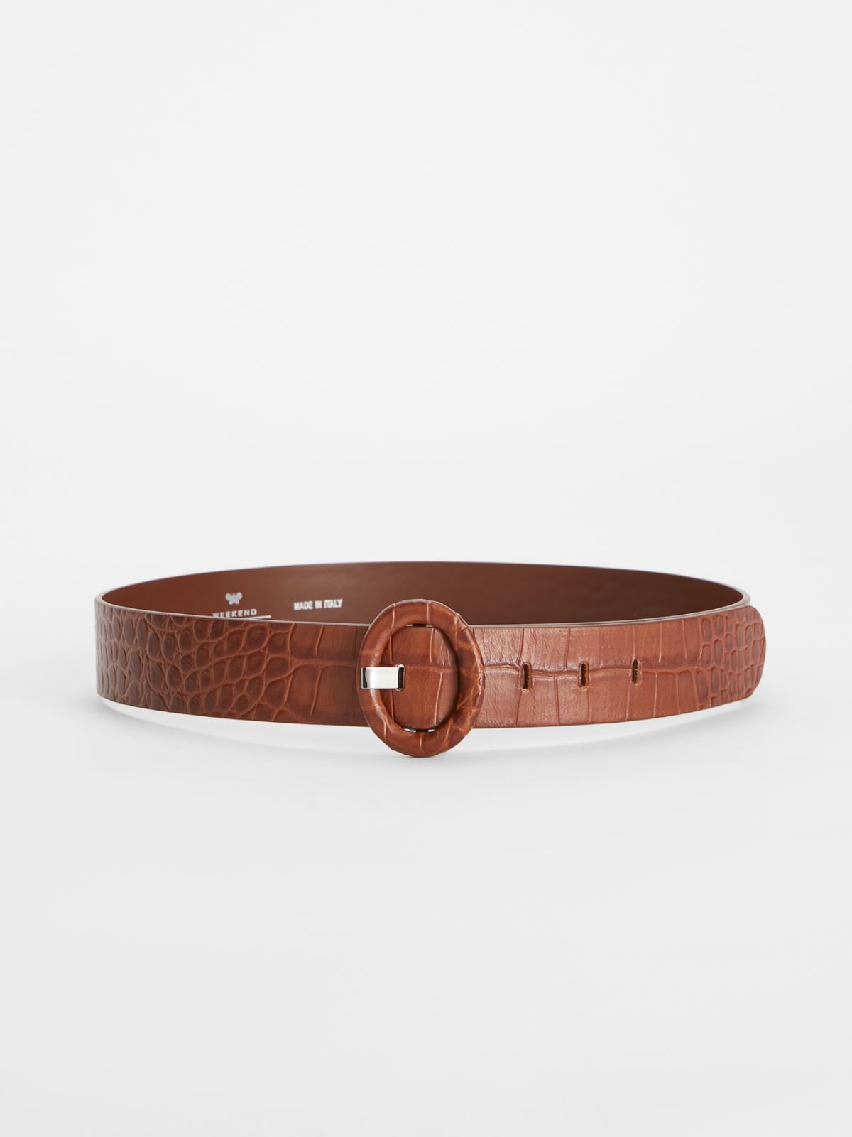 Crocodile print leather belt Weekend Maxmara Crocodile print leather belt Weekend Maxmara