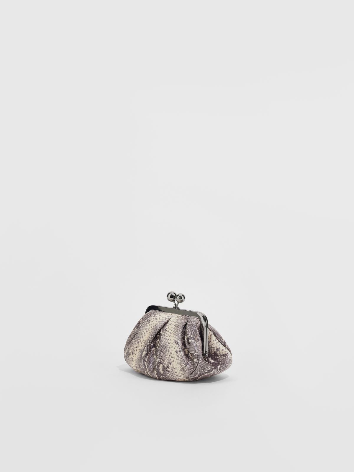 Small python-print leather Pasticcino Bag Weekend Maxmara