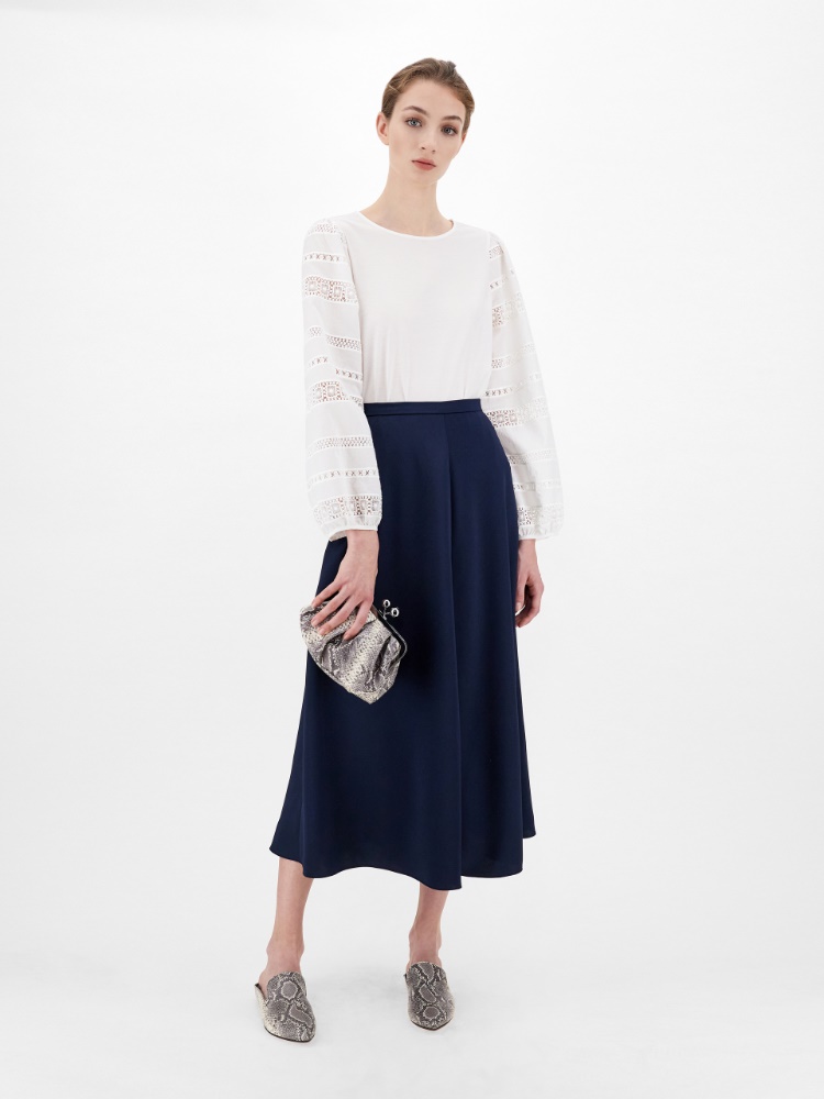 Small python-print leather Pasticcino Bag, stone - Weekend Max Mara