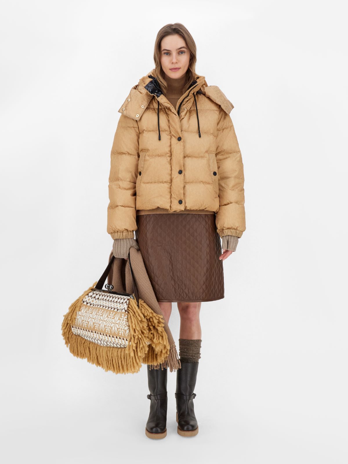 Large Fair Isle knit Pasticcino bag Weekend Maxmara Large Fair Isle knit Pasticcino bag Weekend Maxmara