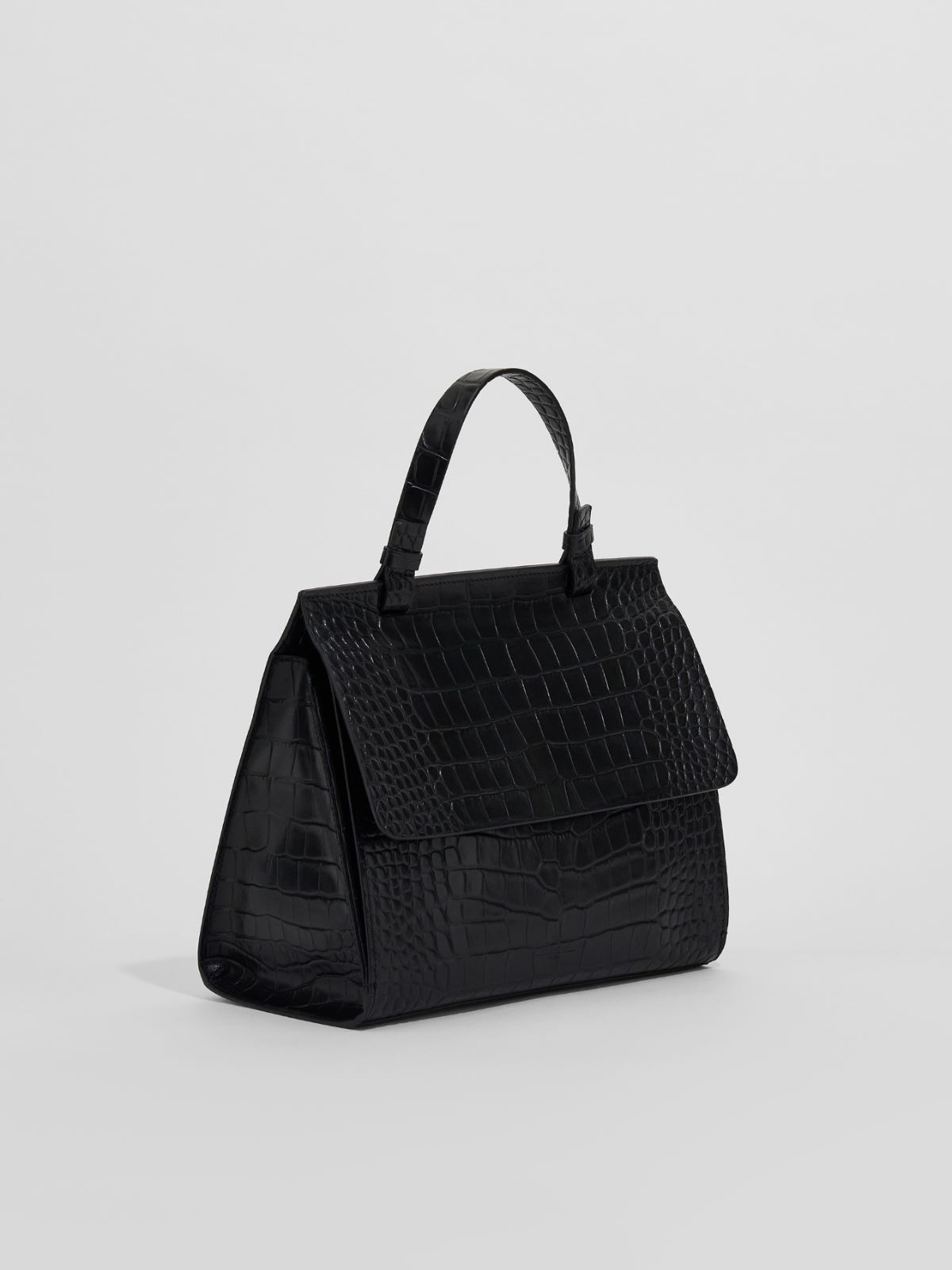 Handbag in crocodile print leather Weekend Maxmara