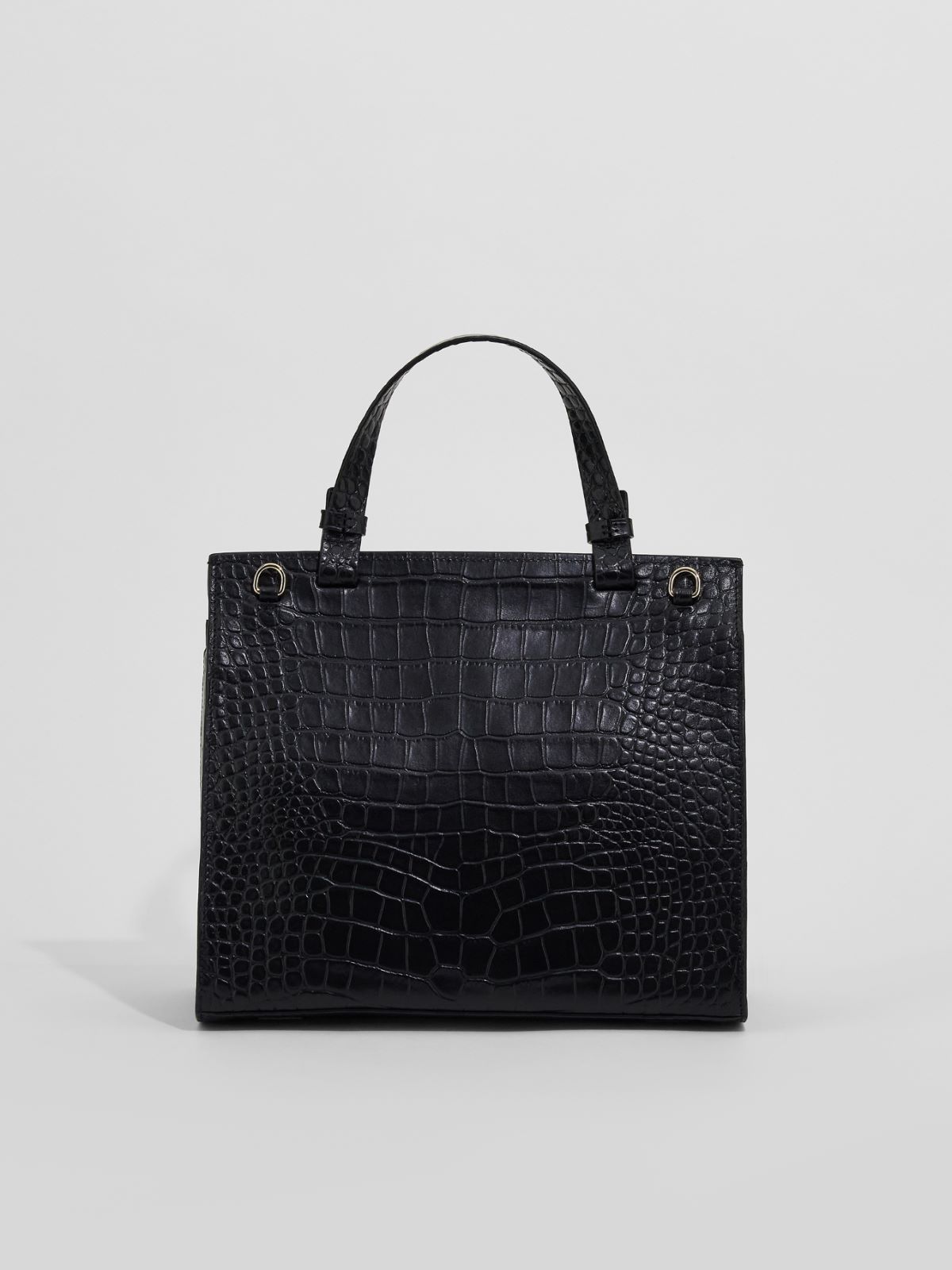 Handbag in crocodile print leather Weekend Maxmara