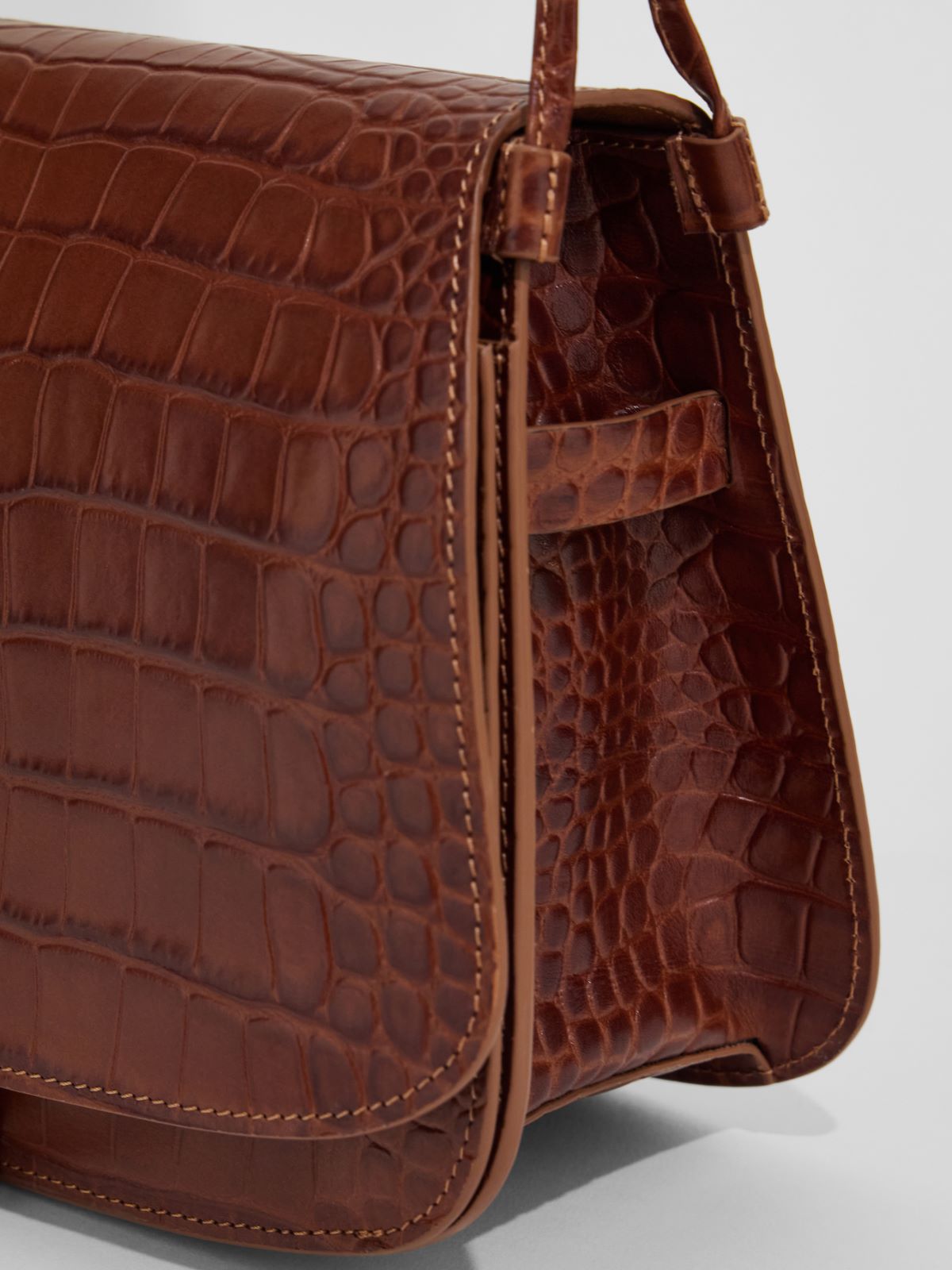 Crossbody bag in crocodile print leather Weekend Maxmara