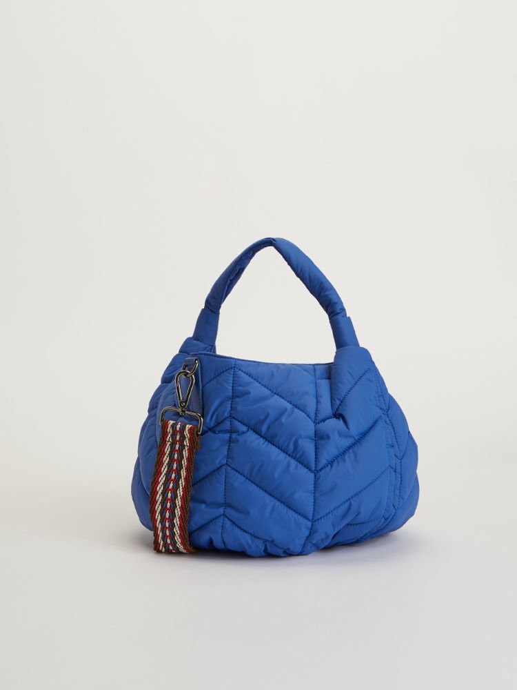Quilted nylon saddlebag, cornflower blue - Weekend Max Mara