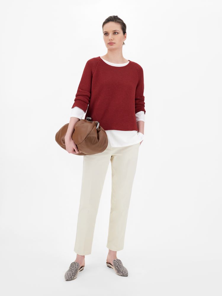 Large leather Pasticcino Bag, tobacco - Weekend Max Mara