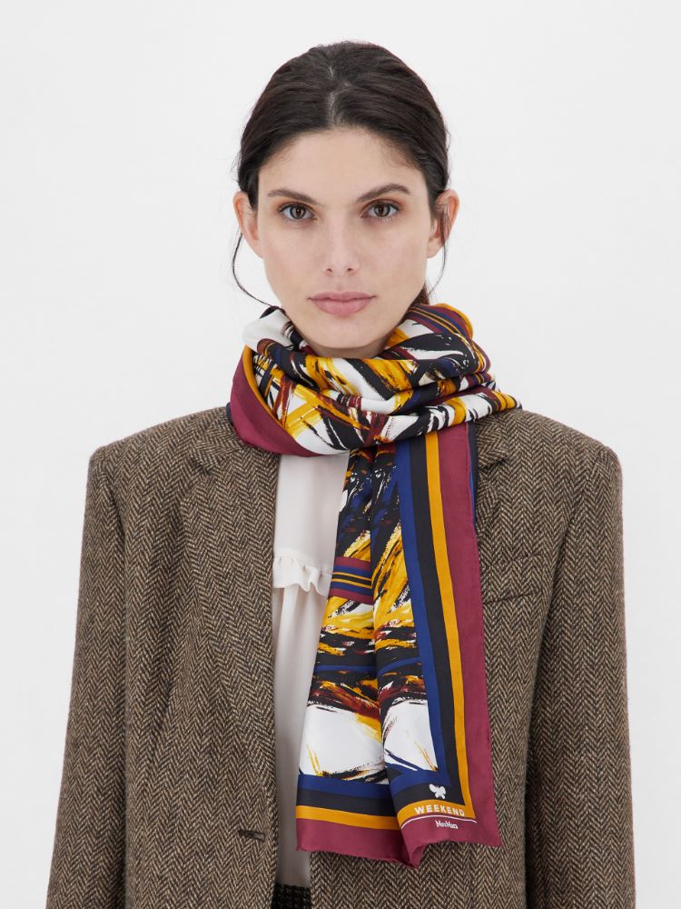 Silk pocket square, ice - Weekend Max Mara