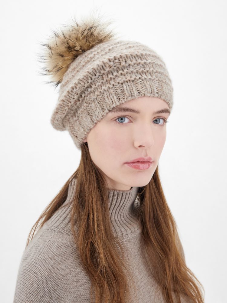 Alpaca blend beret, beige - Weekend Max Mara