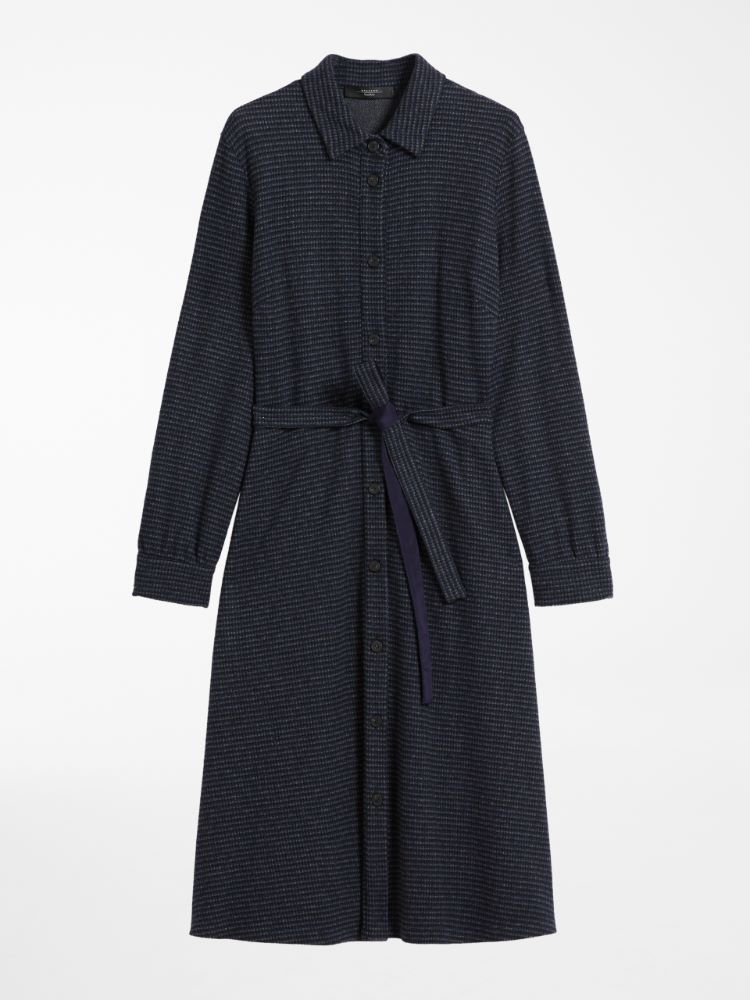 Flannel jersey dress, ultramarine - Weekend Max Mara