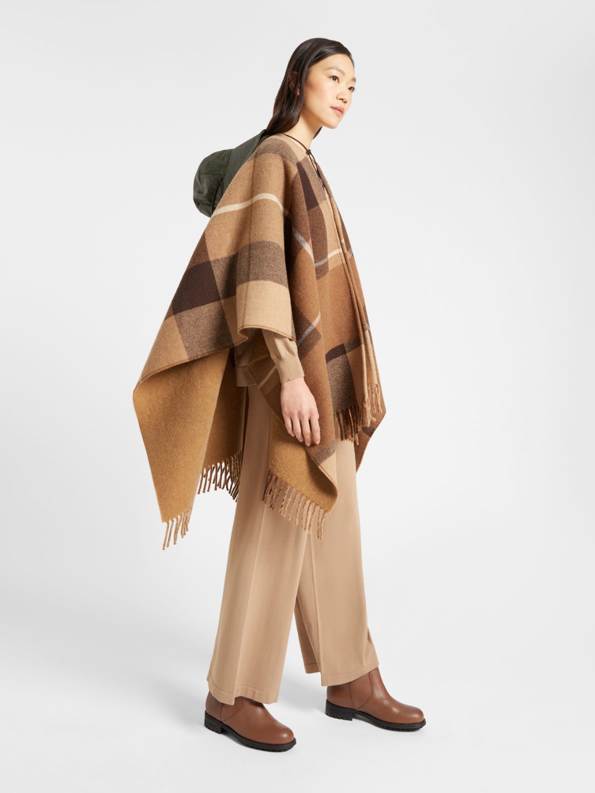 Wool blend cape, camel - Weekend Max Mara