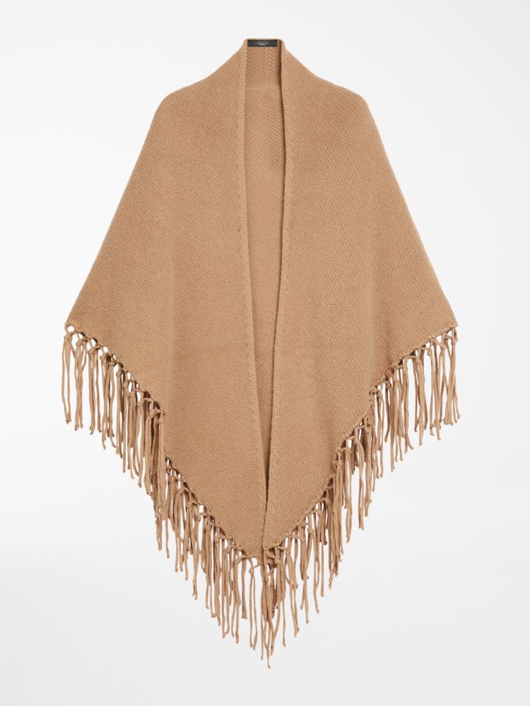 Wool triangular handkerchief, camel - Weekend Max Mara