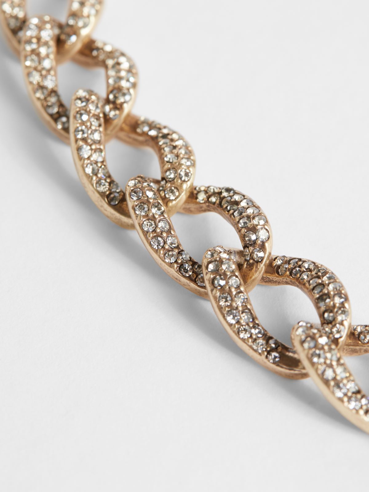 Glass and rhinestone chain necklace Weekend Maxmara Glass and rhinestone chain necklace Weekend Maxmara