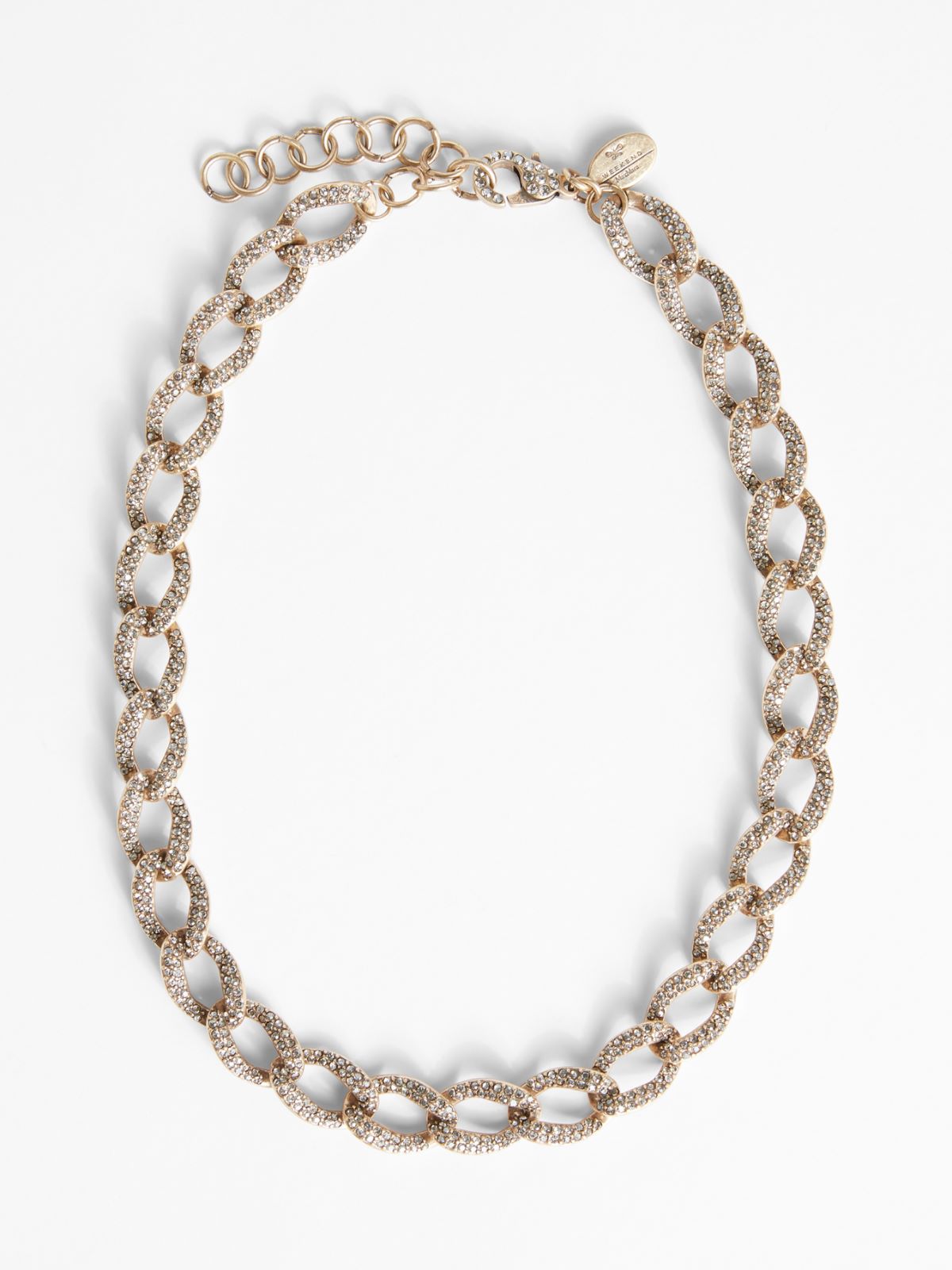 Glass and rhinestone chain necklace Weekend Maxmara