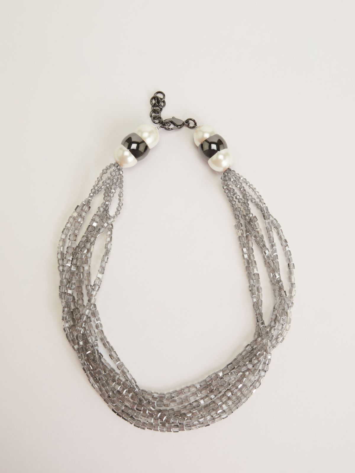 Multi-strand necklace with stones and rhinestones Weekend Maxmara