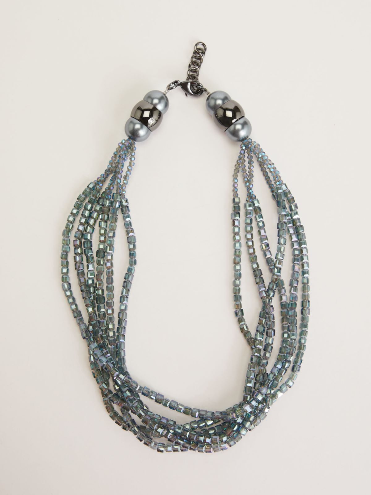 Multi-strand necklace with stones and rhinestones Weekend Maxmara