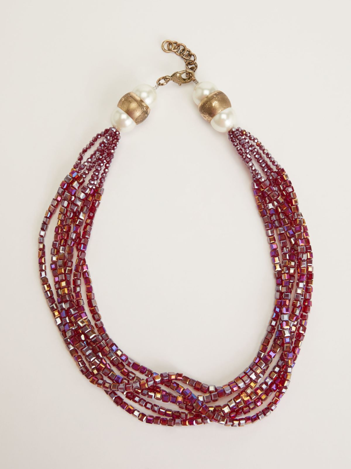 Multi-strand necklace with stones and rhinestones Weekend Maxmara Multi-strand necklace with stones and rhinestones Weekend Maxmara