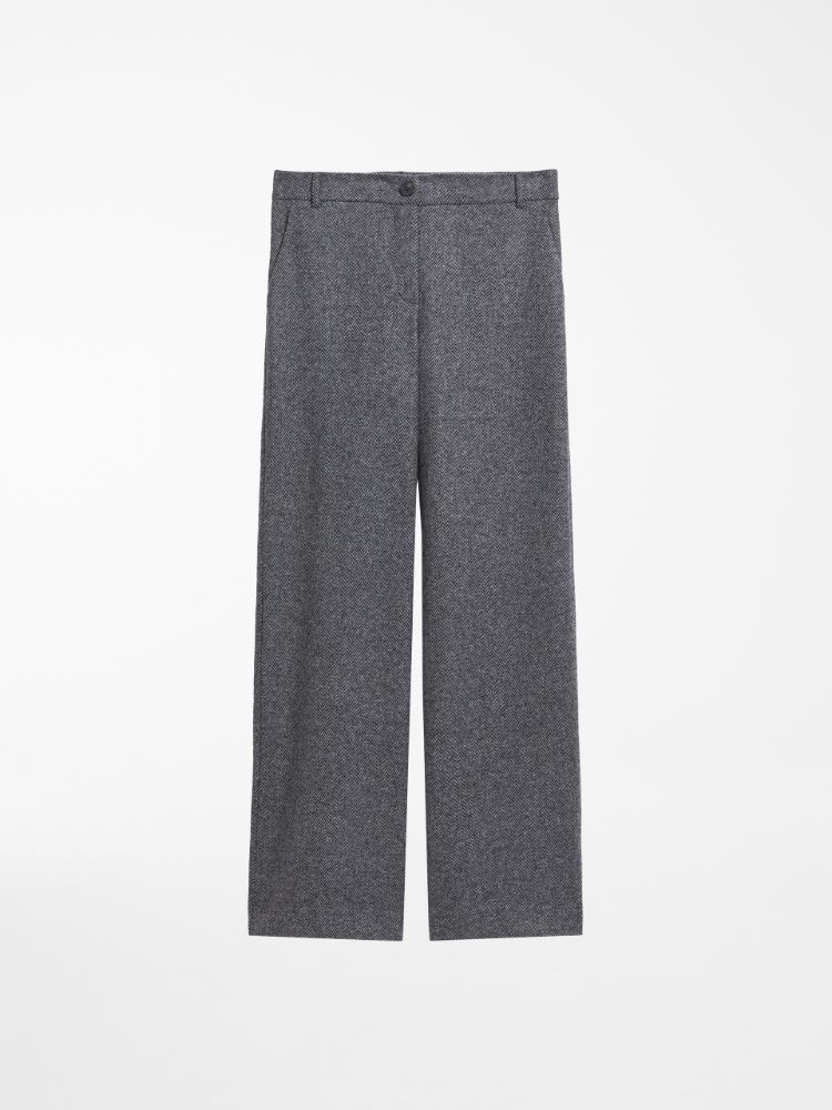 Flannel jersey trousers, medium grey - Weekend Max Mara