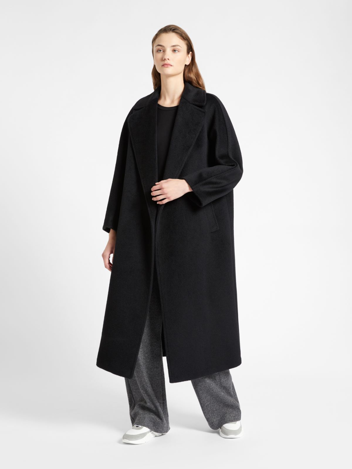 Flannel jersey trousers, medium grey - Weekend Max Mara