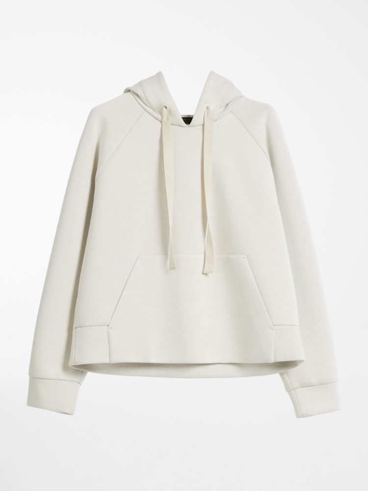 Viscose jersey hoodie, ivory - Weekend Max Mara