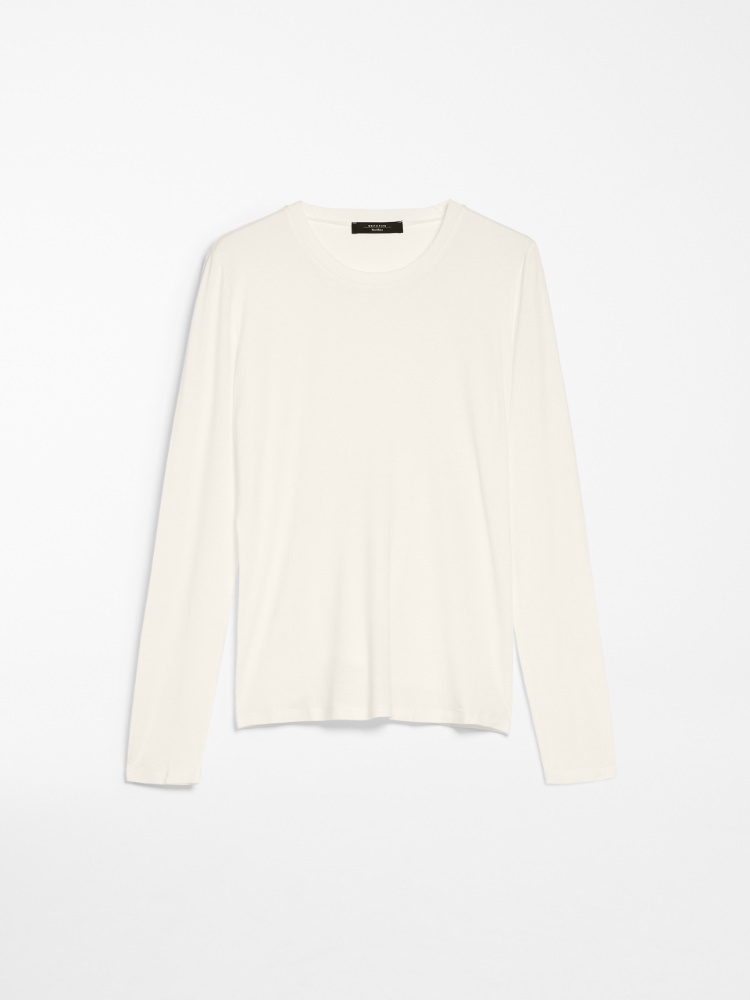 Viscose jersey T-shirt, milk - Weekend Max Mara