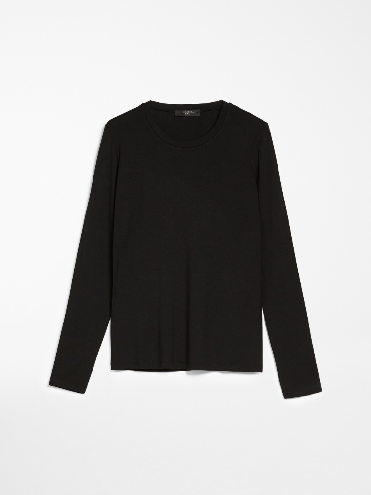 Viscose jersey T-shirt, black - Weekend Max Mara