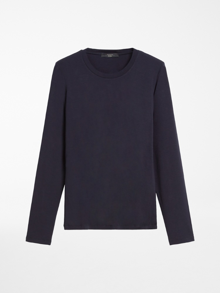 Viscose jersey T-shirt, ultramarine - Weekend Max Mara