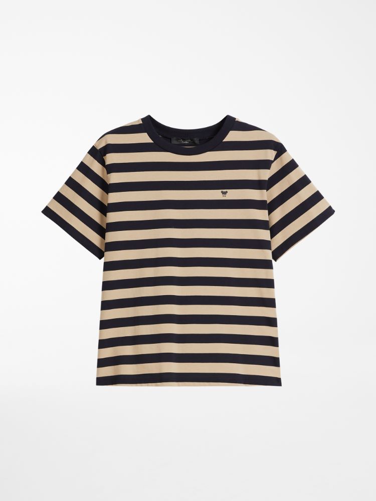 Cotton jersey T-shirt, navy - Weekend Max Mara