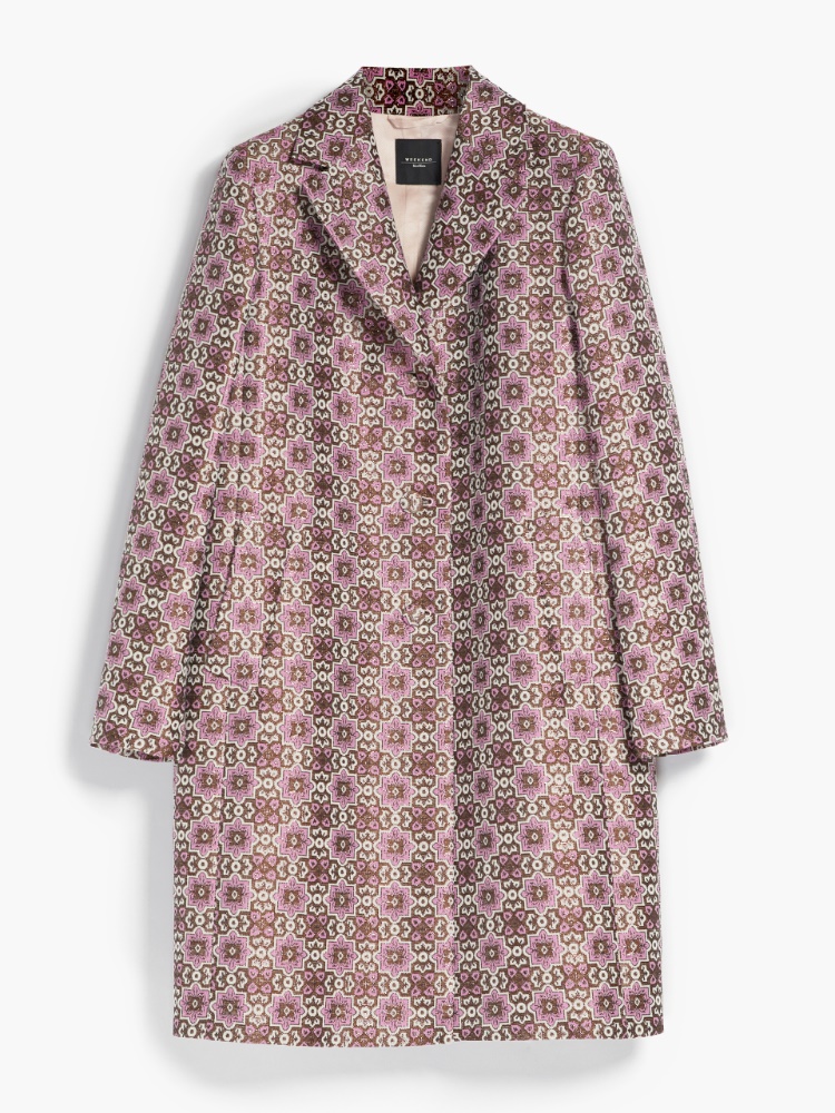 Jacquard cotton coat , peony - Weekend Max Mara