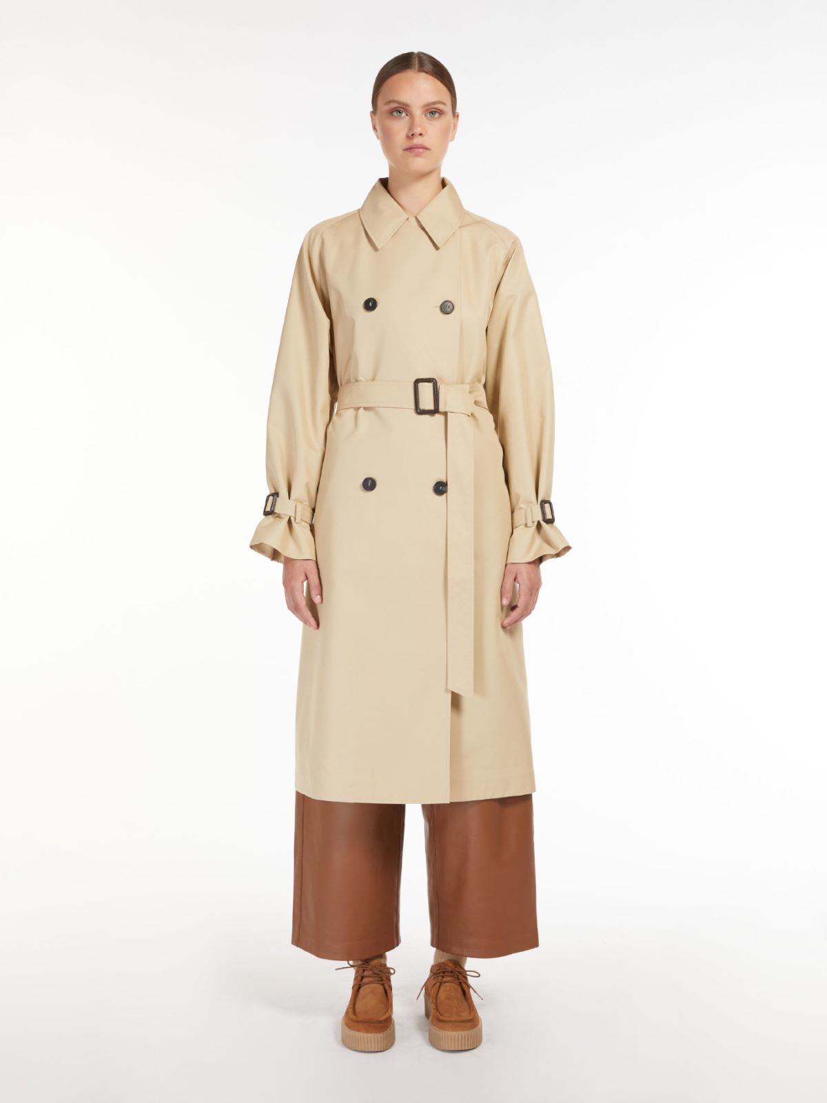 Water-repellent gabardine trench coat Weekend Maxmara Water-repellent gabardine trench coat Weekend Maxmara