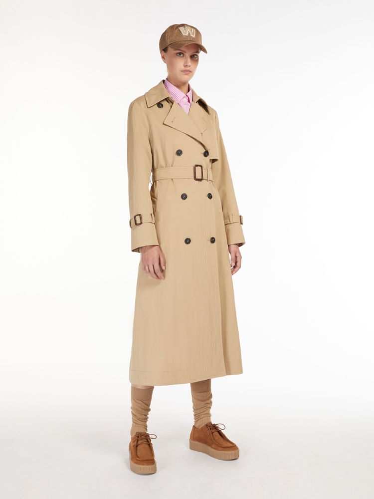 Water Repellent Cotton Twill Trench, Can You Iron A Trench Coat