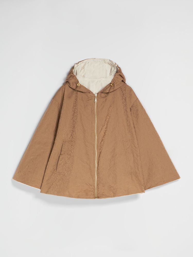 Reversible water-repellent taffeta jacket, tobacco - Weekend Max Mara