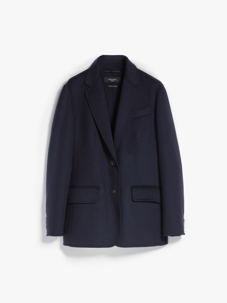 Wool blazer, navy - Weekend Max Mara