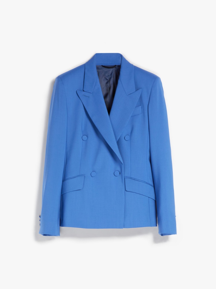 Woollen cloth blazer, cornflower blue - Weekend Max Mara
