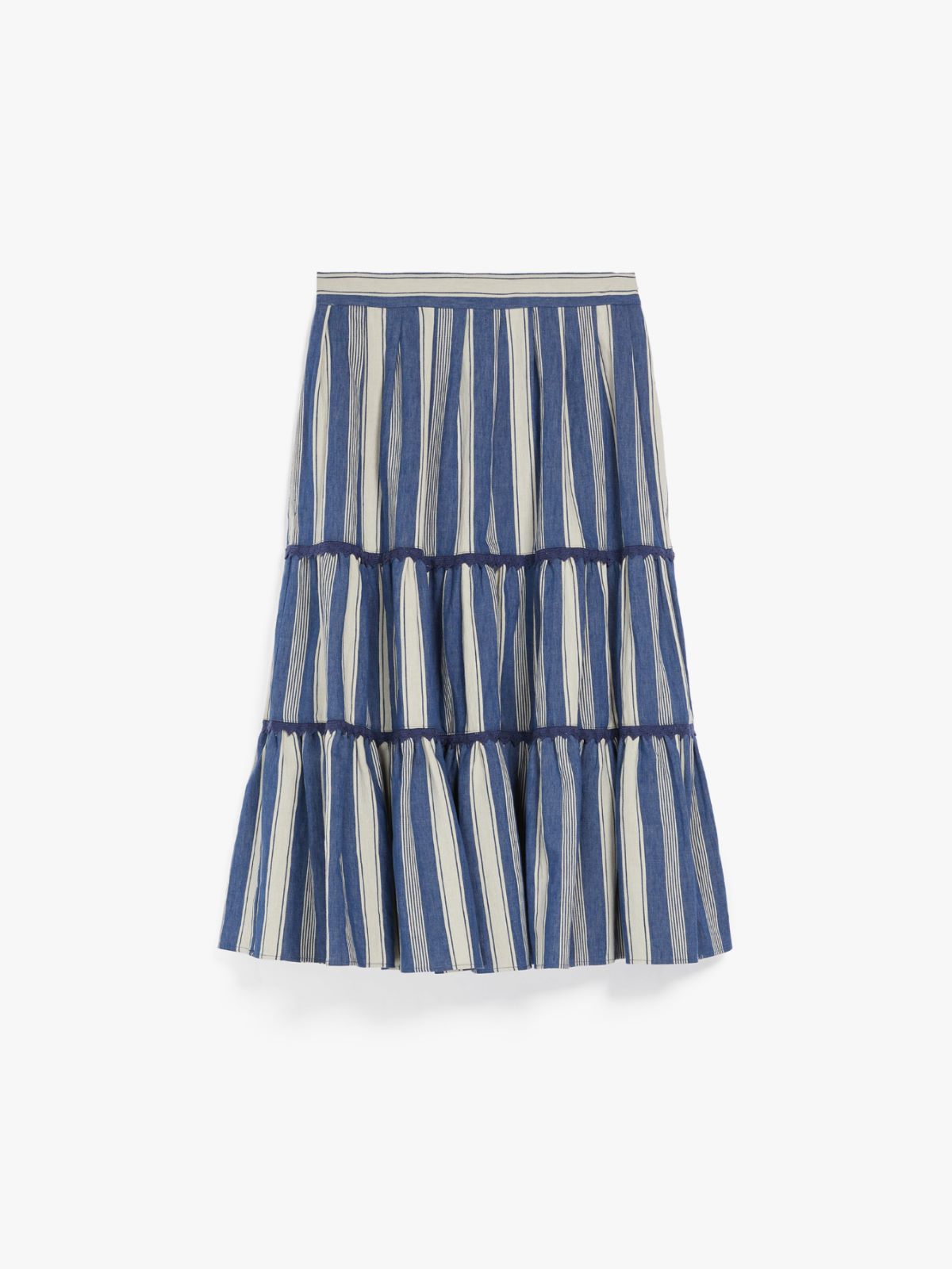 Cotton and linen twill skirt Weekend Maxmara