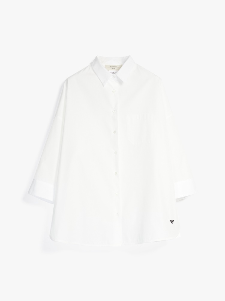 Cotton poplin shirt, white - Weekend Max Mara