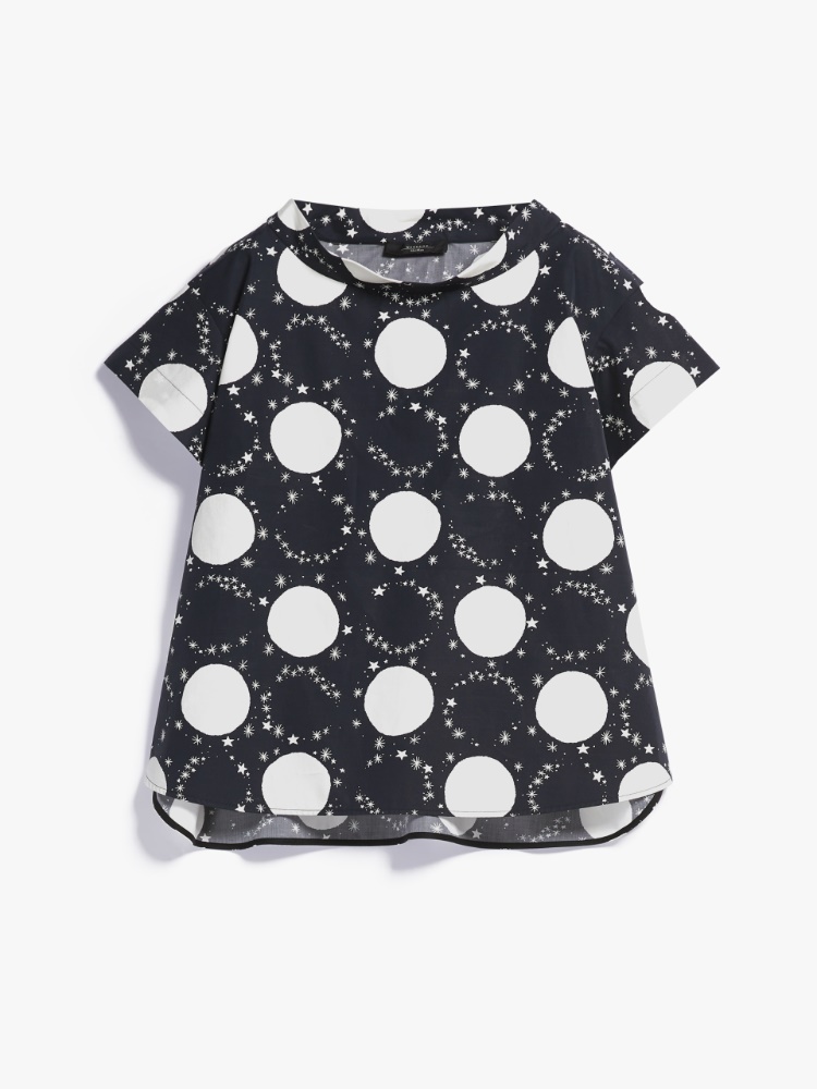Cotton poplin blouse, black - Weekend Max Mara