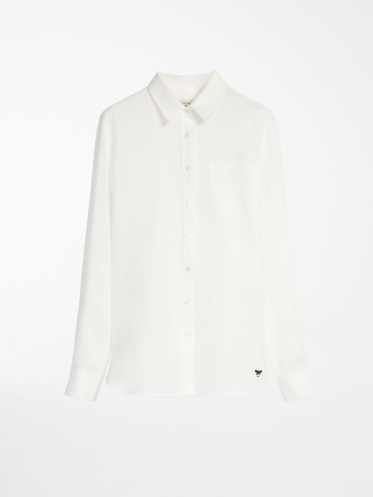 Linen canvas shirt, white - Weekend Max Mara