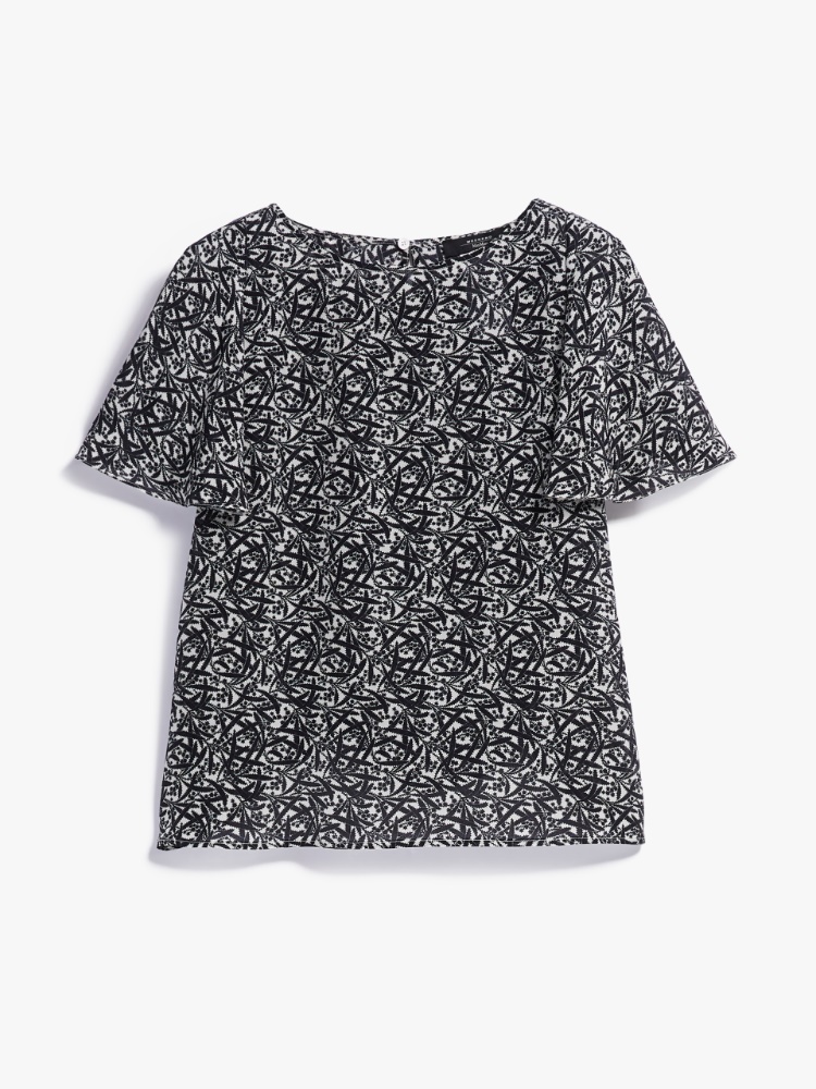 Silk crepe de chine blouse, ivory - Weekend Max Mara