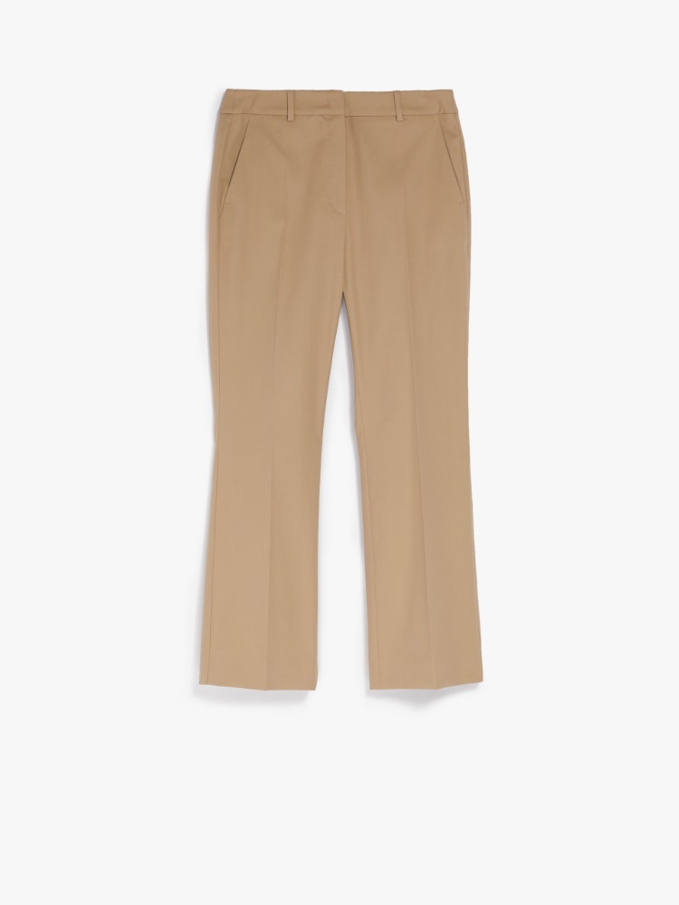 Cotton trousers, beige - Weekend Max Mara