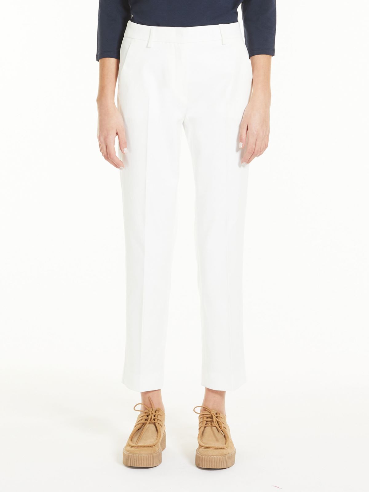 Cotton trousers, white - Weekend Max Mara