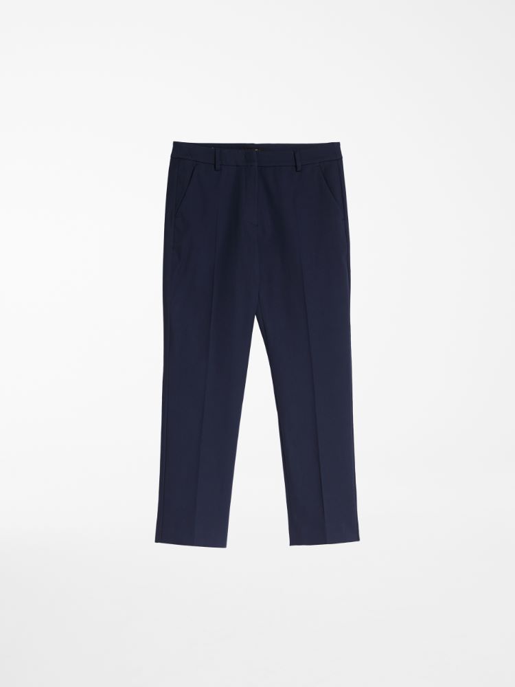 Cotton trousers, navy - Weekend Max Mara