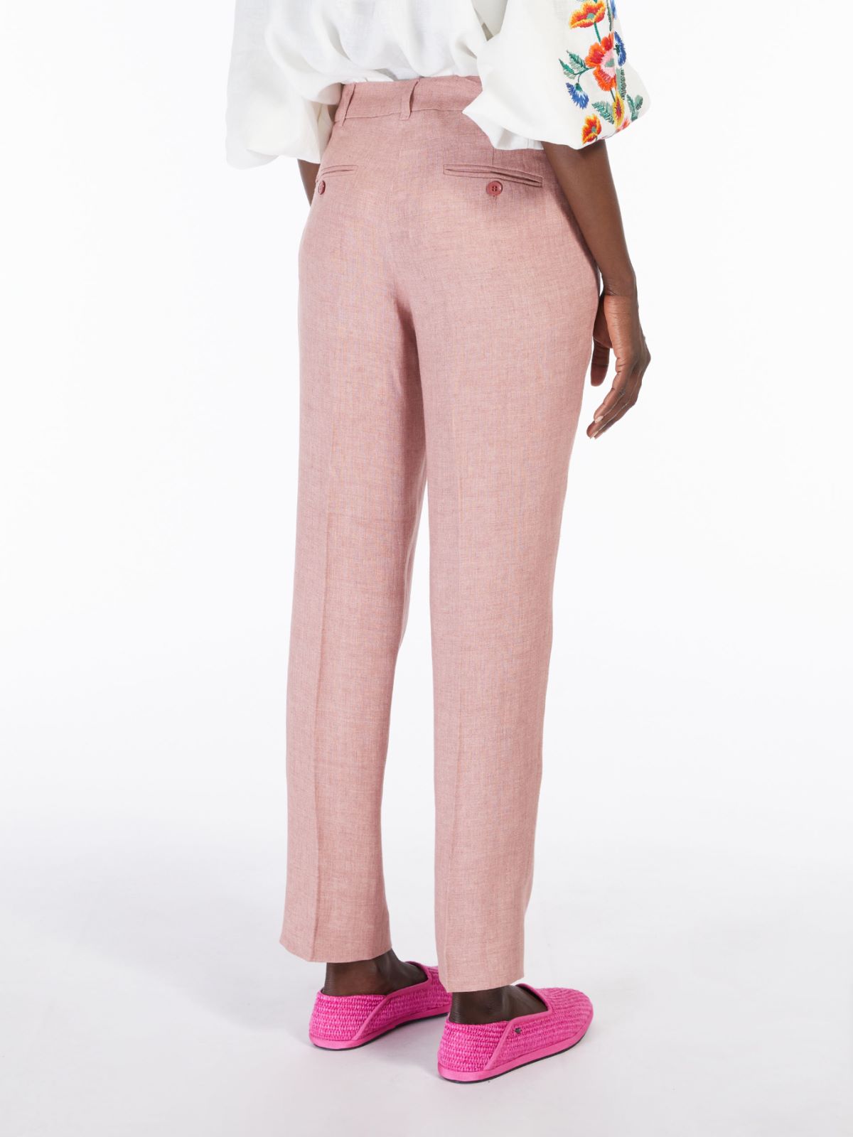 Linen canvas trousers Weekend Maxmara Linen canvas trousers Weekend Maxmara