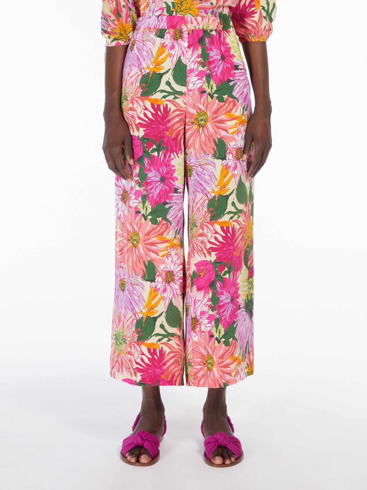 Silk crepe de chine pyjama trousers Weekend Maxmara Silk crepe de chine pyjama trousers Weekend Maxmara
